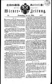 Wiener Zeitung 18270322 Seite: 1