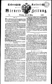 Wiener Zeitung 18270326 Seite: 1