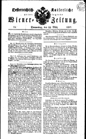 Wiener Zeitung 18270329 Seite: 1