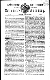 Wiener Zeitung 18270330 Seite: 1