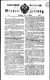 Wiener Zeitung 18270331 Seite: 1
