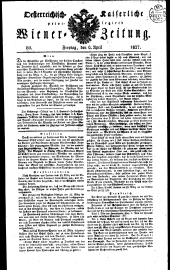 Wiener Zeitung 18270406 Seite: 1