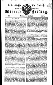 Wiener Zeitung 18270413 Seite: 1