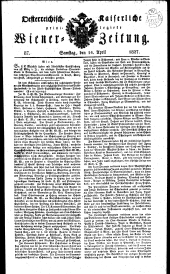 Wiener Zeitung 18270414 Seite: 1