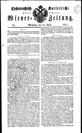 Wiener Zeitung 18270425 Seite: 1