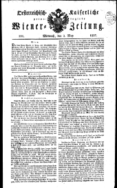 Wiener Zeitung 18270502 Seite: 1