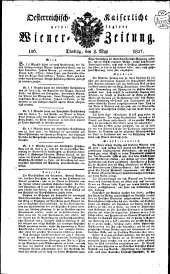 Wiener Zeitung 18270508 Seite: 1