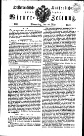 Wiener Zeitung 18270510 Seite: 1