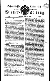 Wiener Zeitung 18270528 Seite: 1