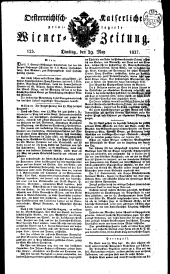 Wiener Zeitung 18270529 Seite: 1