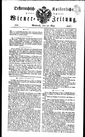 Wiener Zeitung 18270530 Seite: 1