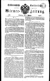 Wiener Zeitung 18270601 Seite: 1