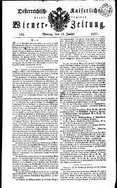 Wiener Zeitung 18270618 Seite: 1