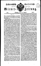 Wiener Zeitung 18270619 Seite: 1