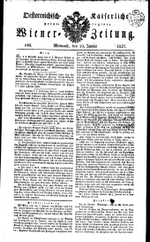 Wiener Zeitung 18270620 Seite: 1