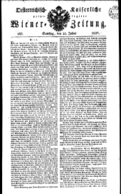 Wiener Zeitung 18270721 Seite: 1