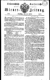 Wiener Zeitung 18270728 Seite: 1