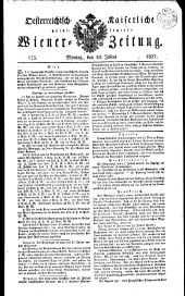 Wiener Zeitung 18270730 Seite: 1