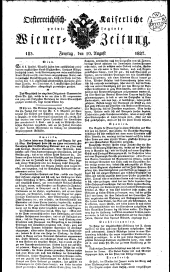 Wiener Zeitung 18270810 Seite: 1