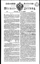 Wiener Zeitung 18270822 Seite: 1