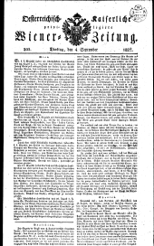 Wiener Zeitung 18270904 Seite: 1