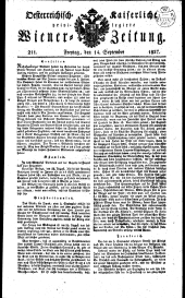 Wiener Zeitung 18270914 Seite: 1