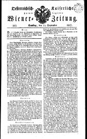 Wiener Zeitung 18270915 Seite: 1