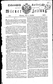 Wiener Zeitung 18271001 Seite: 1