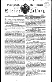 Wiener Zeitung 18271003 Seite: 1