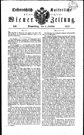 Wiener Zeitung 18271004 Seite: 1