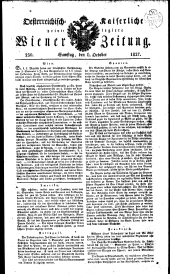 Wiener Zeitung 18271006 Seite: 1