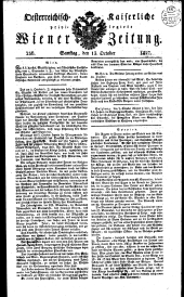 Wiener Zeitung 18271013 Seite: 1