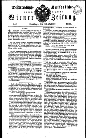 Wiener Zeitung 18271020 Seite: 1