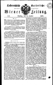 Wiener Zeitung 18271030 Seite: 1