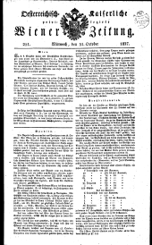 Wiener Zeitung 18271031 Seite: 1