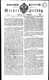 Wiener Zeitung 18271106 Seite: 1