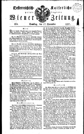 Wiener Zeitung 18271117 Seite: 1