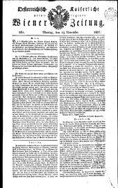 Wiener Zeitung 18271119 Seite: 1