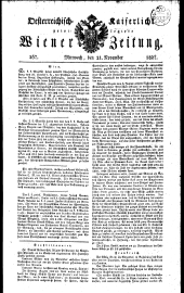 Wiener Zeitung 18271121 Seite: 1