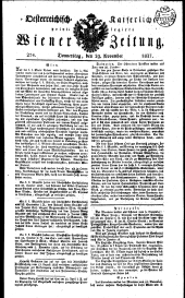 Wiener Zeitung 18271129 Seite: 1