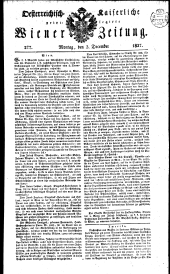 Wiener Zeitung 18271203 Seite: 1