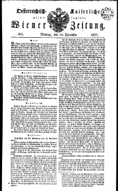 Wiener Zeitung 18271210 Seite: 1