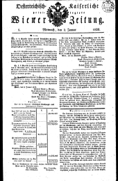 Wiener Zeitung 18280102 Seite: 1