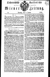 Wiener Zeitung 18280104 Seite: 1