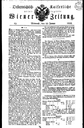 Wiener Zeitung 18280123 Seite: 1