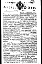 Wiener Zeitung 18280201 Seite: 1