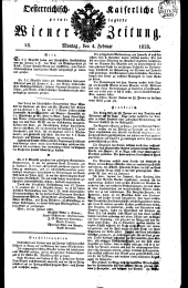 Wiener Zeitung 18280204 Seite: 1