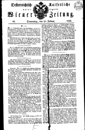 Wiener Zeitung 18280221 Seite: 1