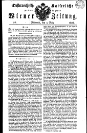 Wiener Zeitung 18280305 Seite: 1