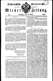 Wiener Zeitung 18280322 Seite: 1